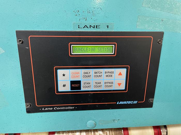Used Lavatec BB&B 5 lane small piece stacker