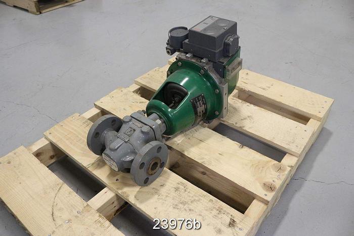 Used Fisher  Steam Valve 1", Steel Body, Ss Stem, Ss Plug, Ss Seat, System 9000 Actuator, Size 20, Fieldvue Dvc5040(Flovue) Positioner,  Rating 600 #23976