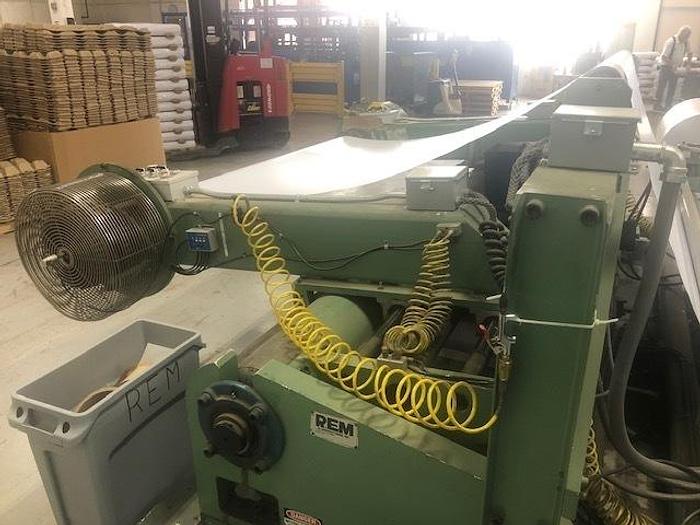 Used 72" WIDE REM CENTER SURFACE DUPLEX SLITTER REWINDER