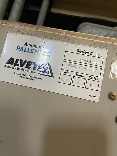 Used Alvey Model 800 Case Palletizer