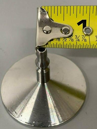 Used Lot of 2 - Stainless Steel Sanitary 3/16" Hose Fitting To 1" Sanitary Fitting