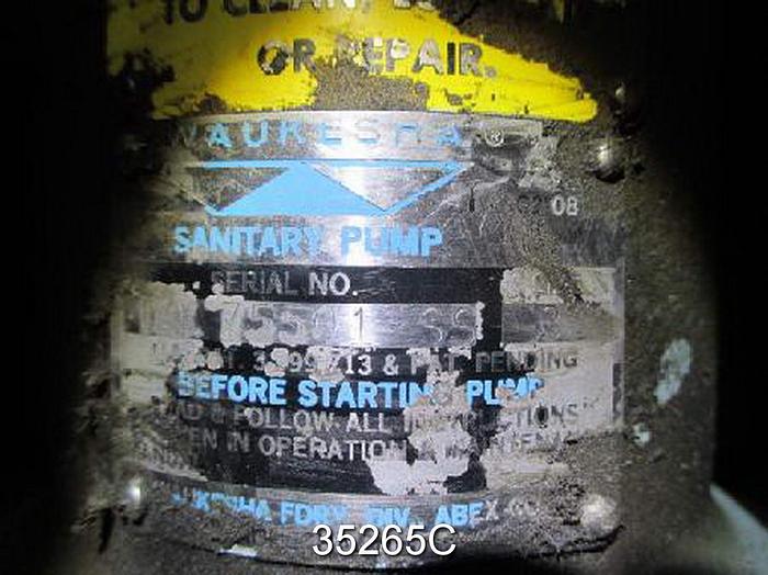 Used Waukesha D075501 0.75" Rotary Lobe Pump #35265