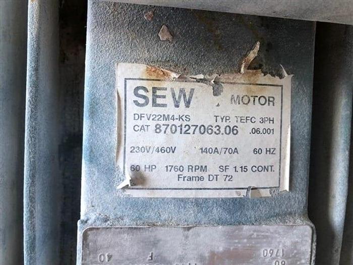 Used 110 CU. FT. STRONG SCOTT RIBBON BLENDER – S/S – 60 HP (#9238)