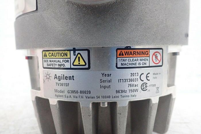 Used Agilent Model G3850-80020 Turbo-V 301 Navigator Vacuum Turbomolecular Pump
