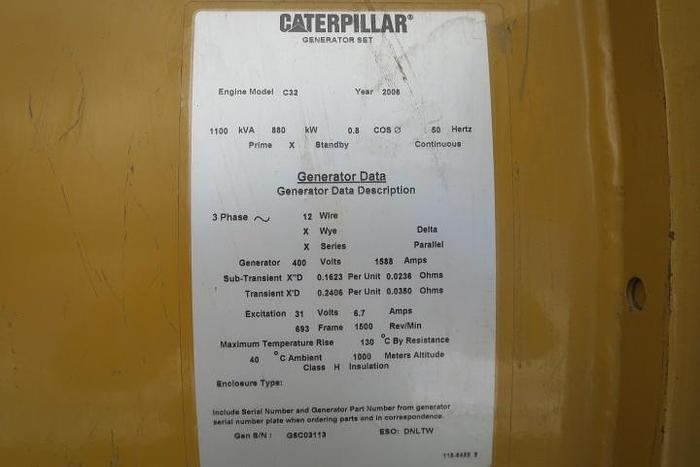 Used 2008 Caterpillar C32