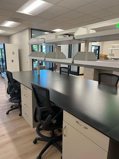 Used Plastic Laminate Cabinets- Beige/Gray