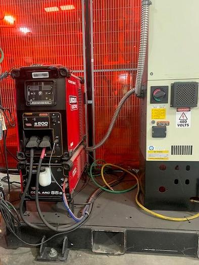 Used 2018 FANUC/LINCOLN WELDING CELL DUAL FANUC SERVO DRIVEN TRUNNIONS