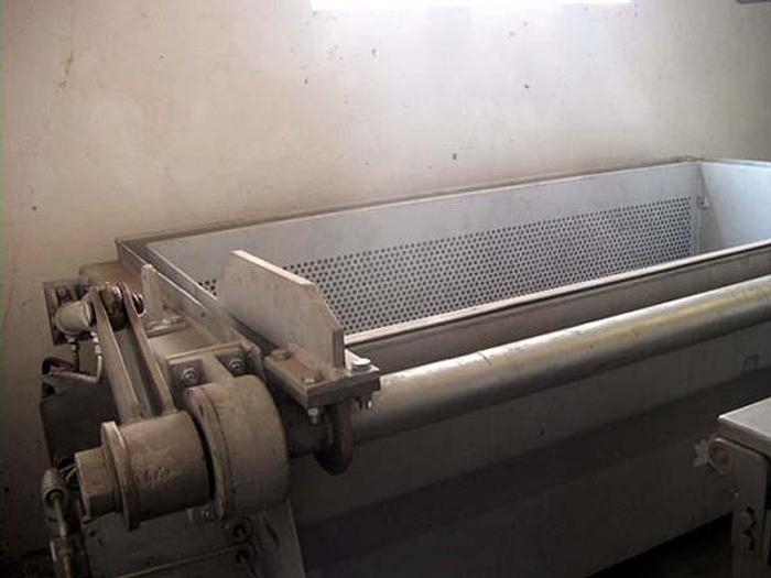 Used Aluminiowa wanna z hydraulicznie unoszonym koszem do rozmrażania bloków rybnych, mięsnych, itp.