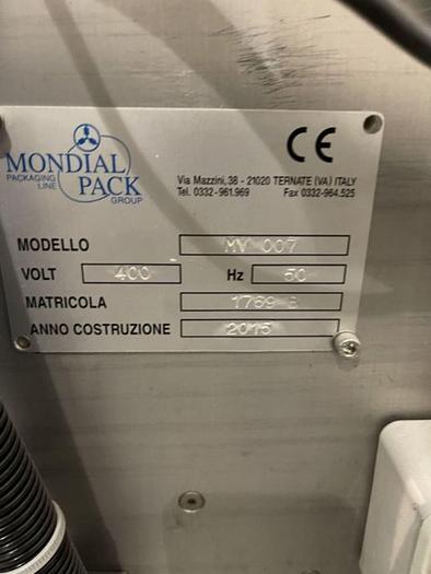 Used Mondial Pack  MV007 vertical form, fill and seal bagging machine