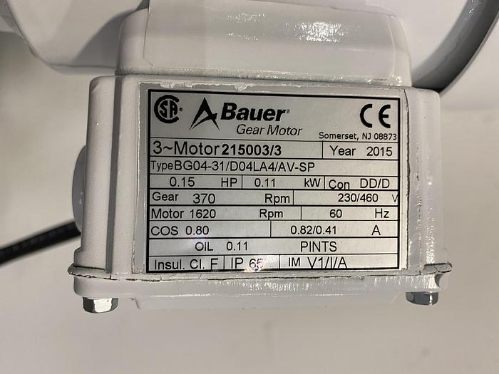 Used Allegheny Bradford 171 Liter Stainless Steel Jacketed Reactor 45 PSI w/ Agitator