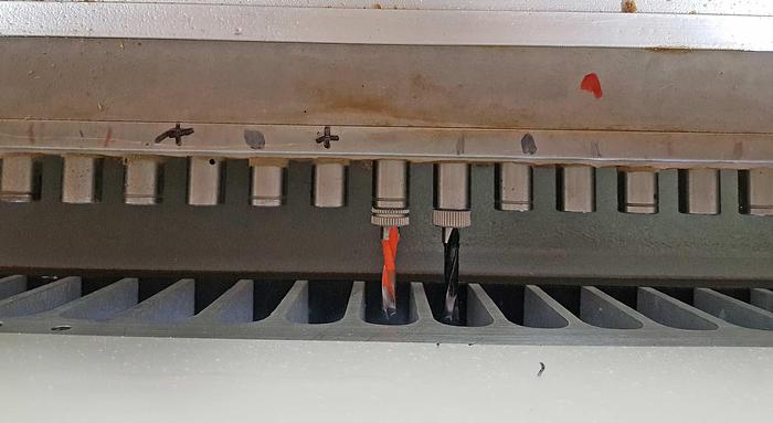 Used 1996 Biesse dowel drilling machine model Compact F 39 E