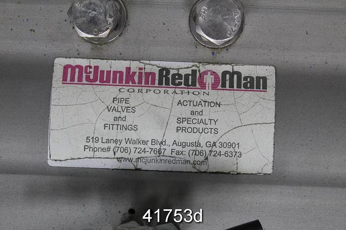 Used Mcjunkin Red Man Co. 14" Air Operated Butterfly Valve #41753