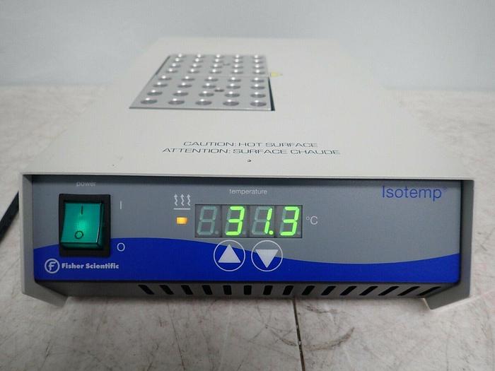 Used Fisher Scientific 11-715-125D Model 2001 Isotemp Digital Dual Block Dry Heater