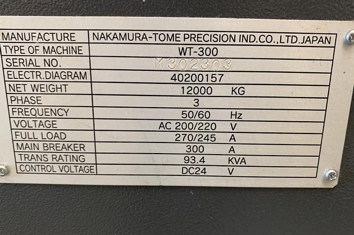 Used 2007 Nakamura Tome WT 300 + LNS