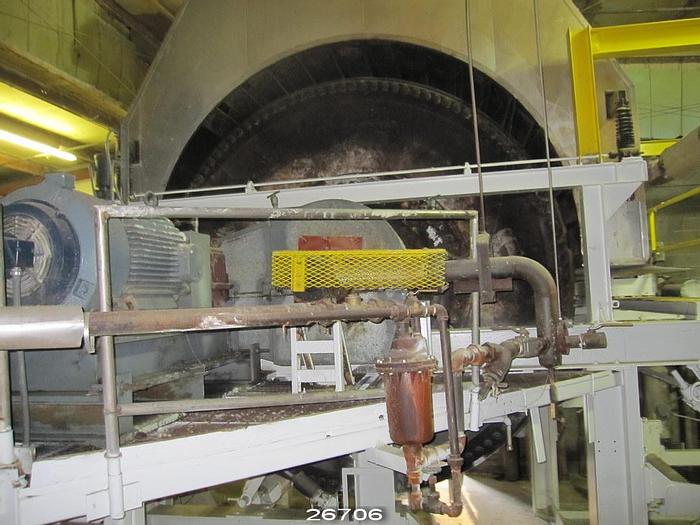 Used Beloit  Yankee Dryer With Framing, Drive, Hood And Doctor Assembly, 12'X136", 1 Grind, 125 Psi, Balanced For 2400 Fpm #26706