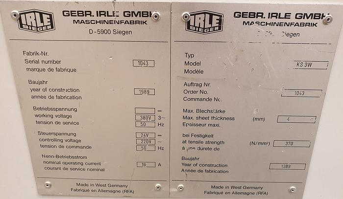 Gebraucht Kreisschere Irle KS3W