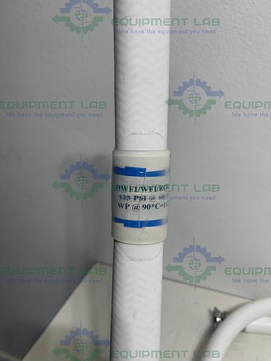 Used Sani-Tech  STHT-R-HD-1000 12Ft Silicone Hose w/ 1 1/2" Sanitary Fitting