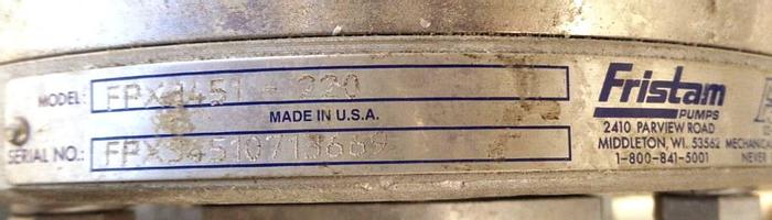 Used Pump, Positive, Waukesha, Mdl 220U2, 30 HP, 4", 316 S/st, Transfer, C #S743274