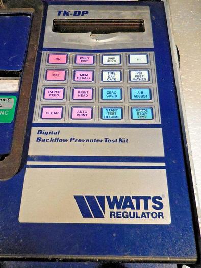Used Watts Regulator Co. TK-DP Digital Backflow Prevention Kit Unit w/ Carrying Case