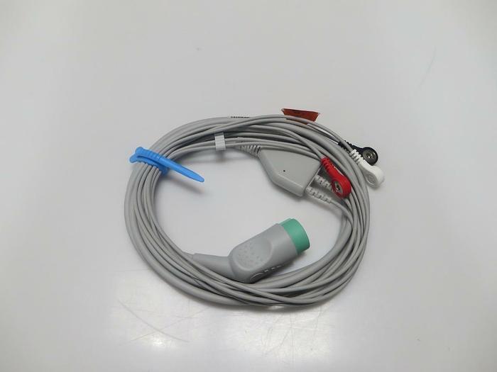 Used Lifepak 12 Biphasic 3 Lead SPO2 ECG Pacing Analyze AC ADAPTER