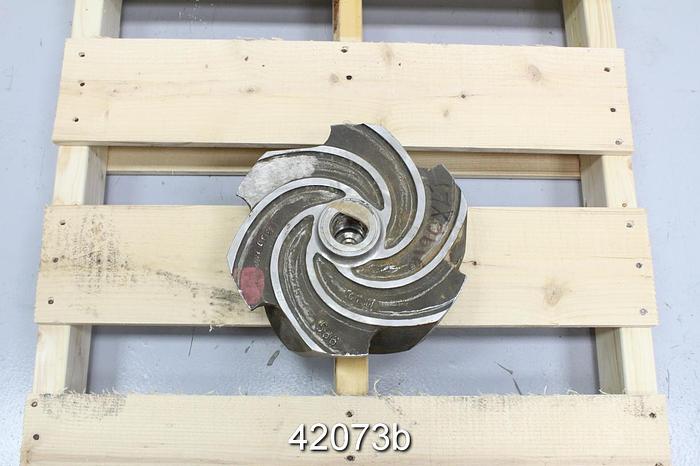 Used Goulds 3196 6x8x13 6-Vane CF8M 10" Diameter Impeller #42073
