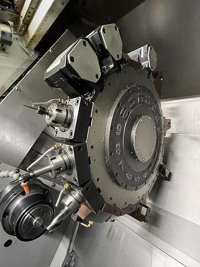 Used 2014 Ganesh CYCLONE 70-TTMY CNC Twin Turret Twin Spindle Live Tooling