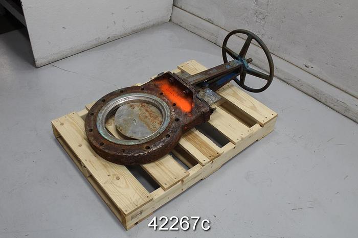 Used Dezurik 12" Hand Operated Knife Gate Valve #42267