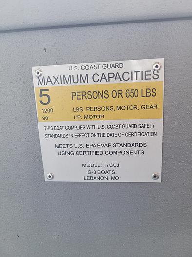 New 2023 G3 17 CCJ Jet Tunnel Hull (Silver/Blue)