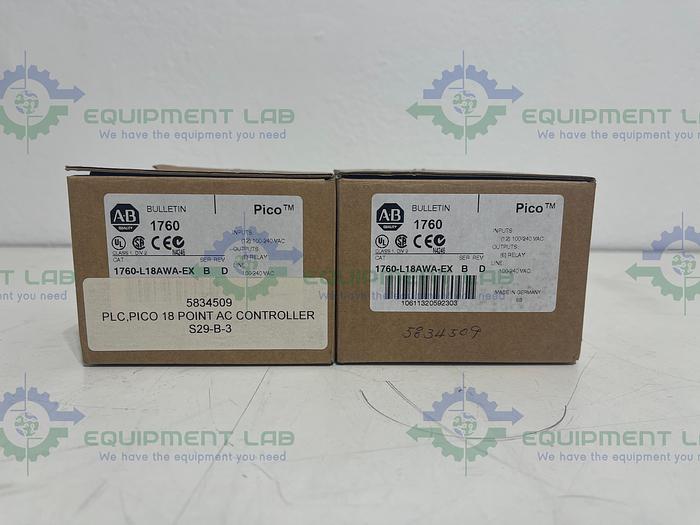 Allen Bradley 1760-L18AWA-EX Ser. B Pico 18 Point AC  Controller 240V