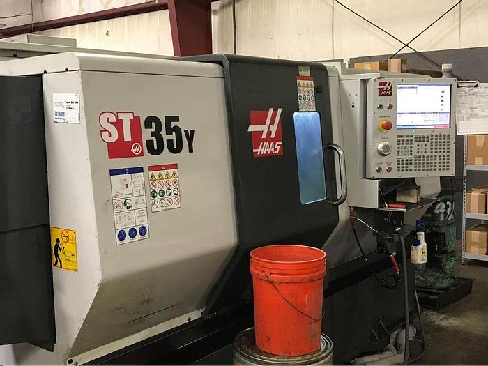 Used 2019 HAAS ST-35Y CNC Turning Center With Live Tooling