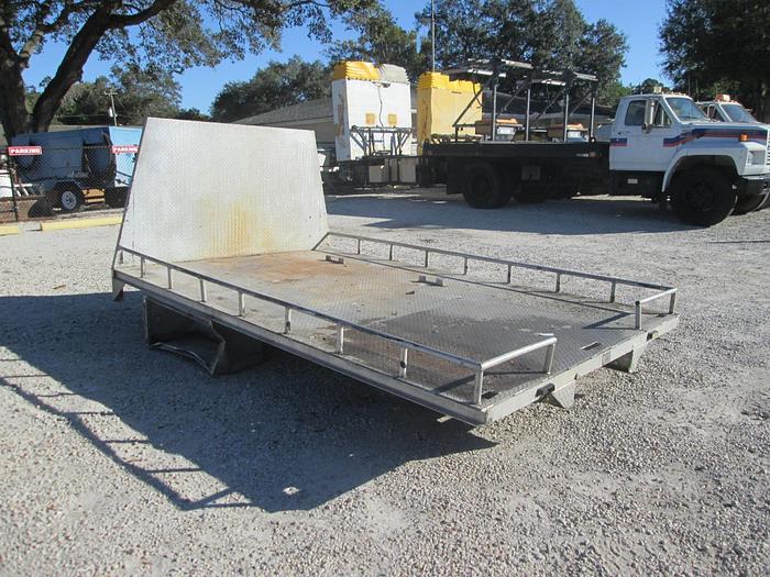Used 8'x12' Aluminum Tred Plate Flat Bed Truck Body
