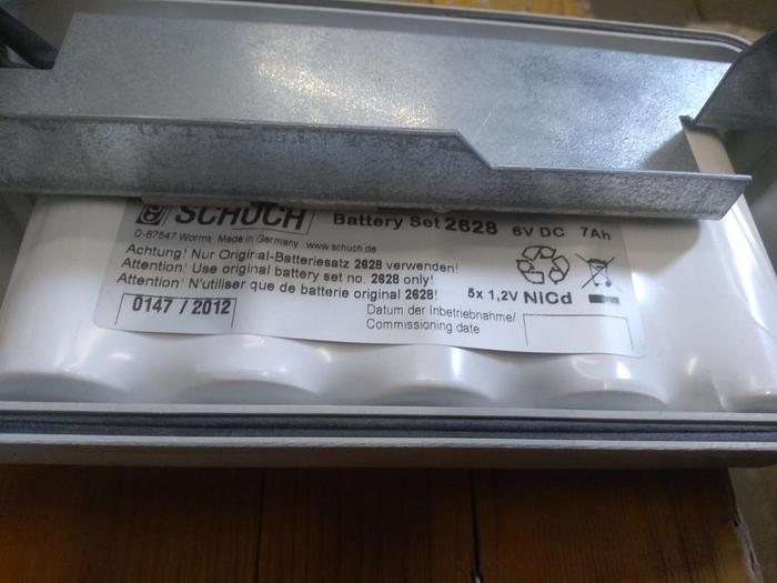 Ex protected emergency light diffuser light e14842/3/7, Schuch, 7Ah Akku, new