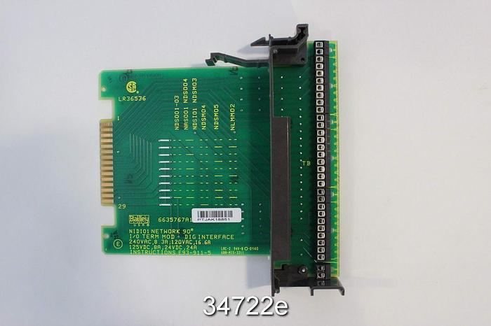 Used ABB NIDI01 Digital I/O Termination Module #34722