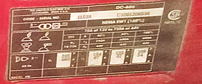 Used 600 Amp Lincoln Model DC-600 Welder