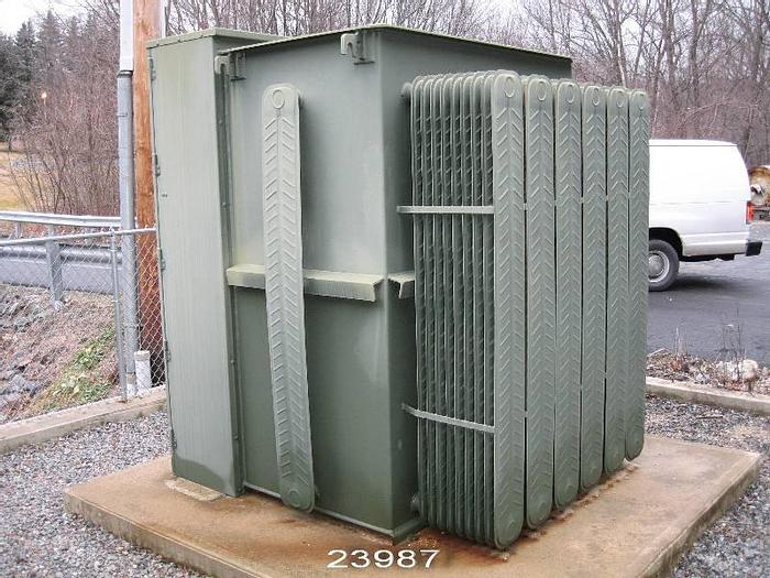 Used General Electric GEI-79025 3,750 Kva, V, 13,800 Volt To 600 Volt Transformer, Primary Taps 13,110V To 14,490 V. Impedance 6.04% At 85 Degrees C. Hv Winding Aluminum, Lv Winding Copper #23987