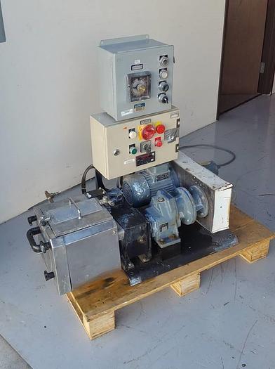 Used .7 GAL TO APPROX. 2.5 GAL DOUBLE ARM LAB SIGMA MIXER – S/S – JACKETED (#9615)