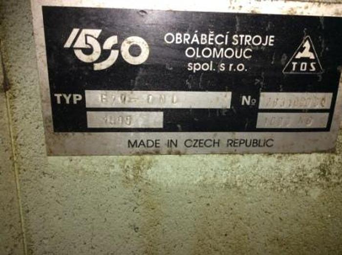 Used 1995 TOS F2V CNC Milling Machine