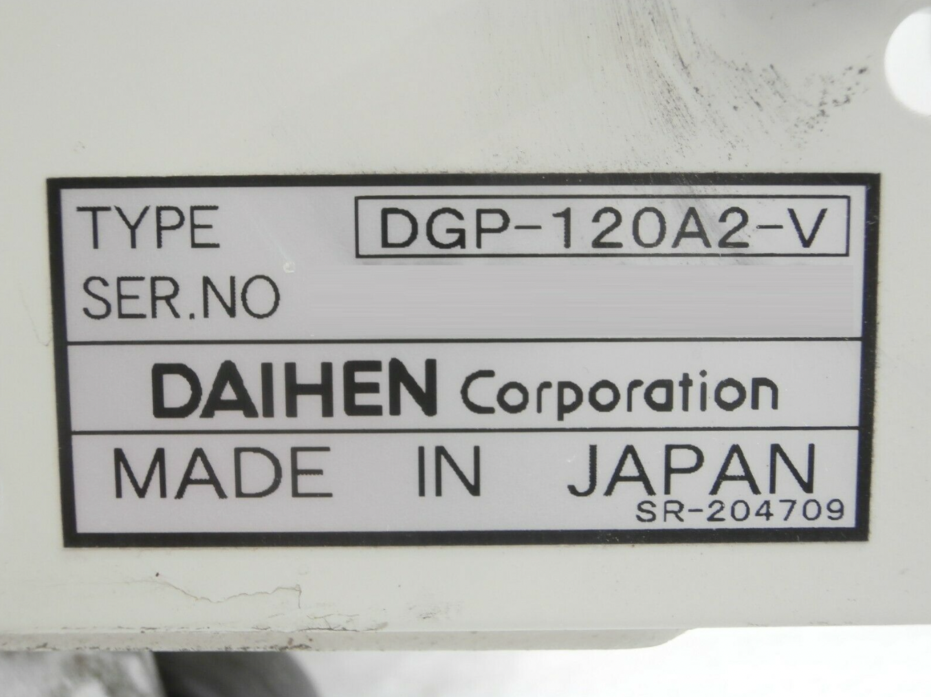 Used DAIHEN AGA-50B2-V RF Generator DGP-120A2-V TEL 3D80-001479-V2 Tested Working