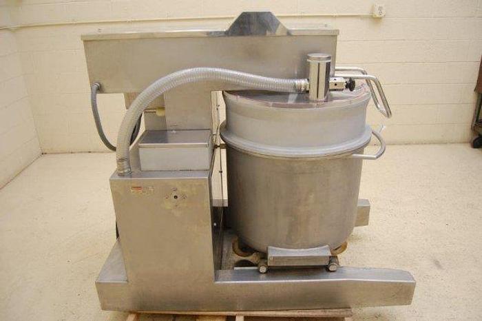 Used Fuerpla Vacuum Planetary Kneader/Mixer, 160 KG, (2) Trolleys & Rocasa Column lift, new 2004