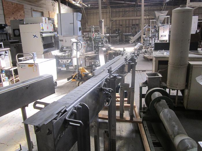 Used Conveyor, Belt, 3" x 9', S/st, 0.75 Hp, 30 Degree Turn, #C739206