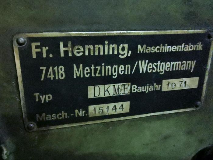 Used 1971 Keyway and broaching machine HENNING DKME 10