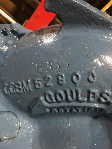 Used GOULDS MODEL 3405  10" x 12" HORIZONTAL  SPLIT CASE PUMP S/S