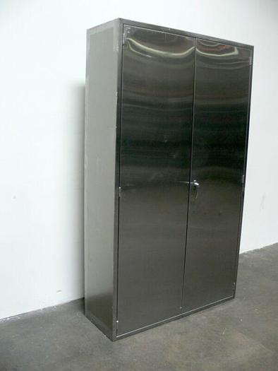Used Stainless Steel Storage Cabinet  16" x 47" x 80"