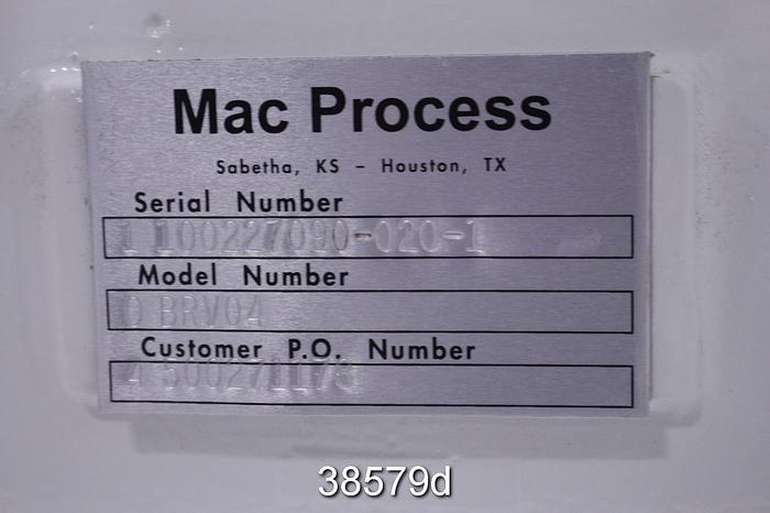 Used MAC 0BRV04 Process Rotary Airlock Feed Handling Valve #38579