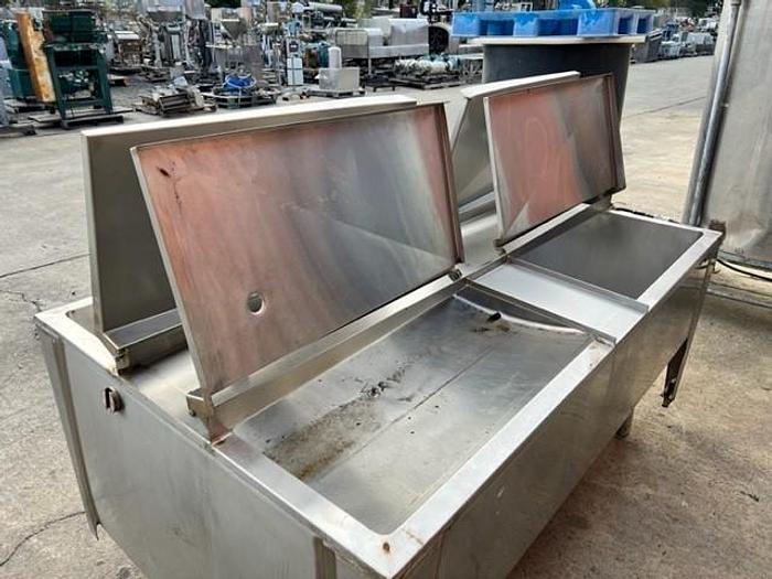 Used Tank, 400 Gallon, S/st, Horizontal, Rectangular #C738095