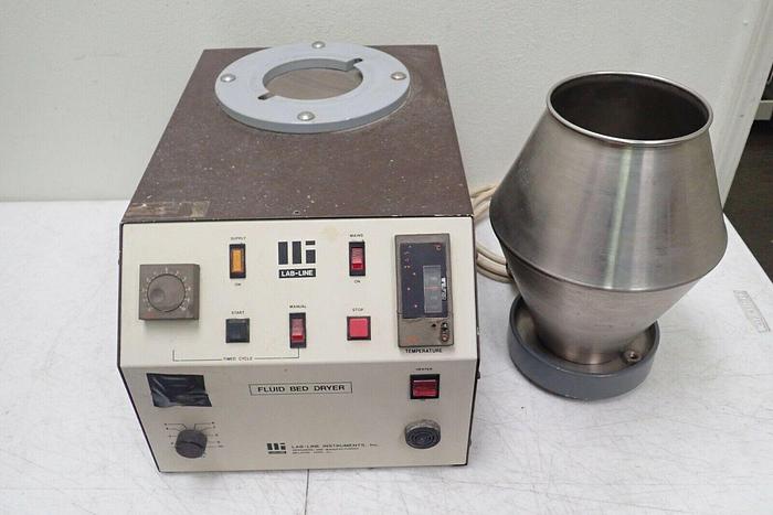 Used Lab-Line Instruments Model 23852 Electric High Speed Heated Fluid Bed Dryer
