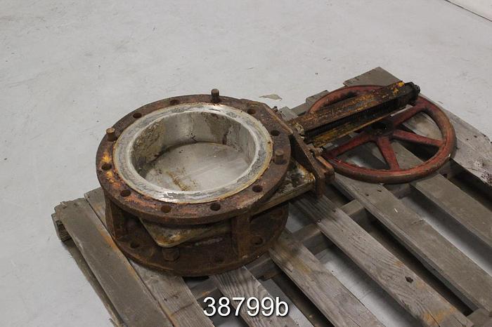 Used T. Mcavity And Sons 12" Hand Operated Knife Gate Valve, 8" Face to Face #38799