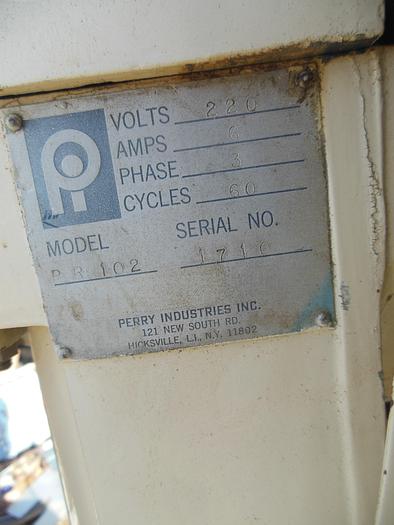 Used Filler, Auger, Single, Perry, Mdl PR102, S/St, Powder, #S742695