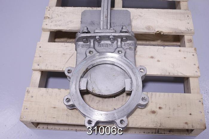 Used FNW 8" Air Operated Knife Gate Valve #31006