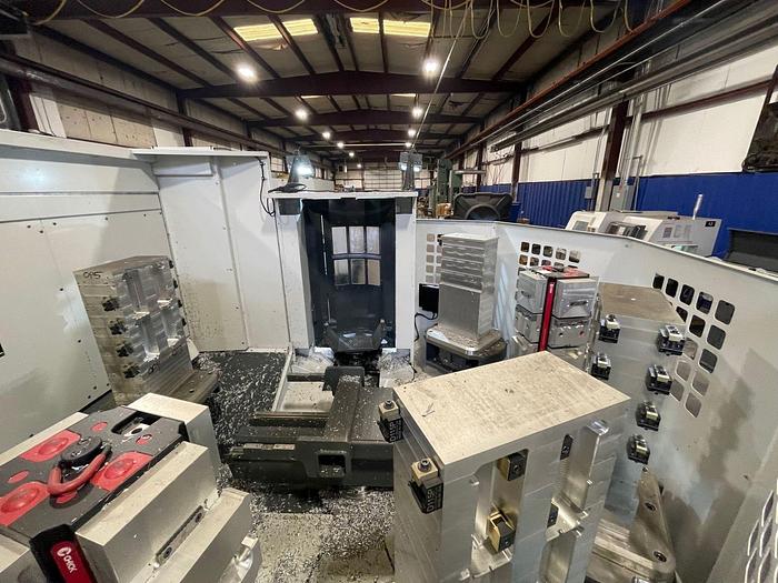 Used 2020 HAAS EC-400 PP 4-Axis CNC Horizontal Machining Center With  Pallet Pool